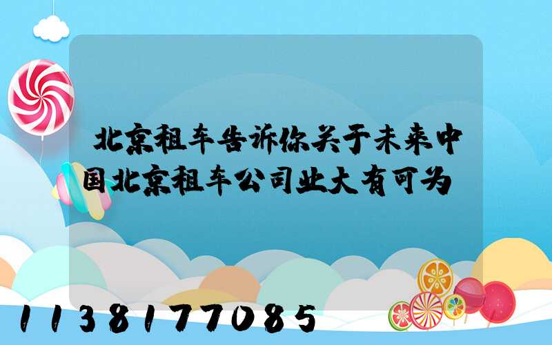 北京租车告诉你关于未来中国北京租车公司业大有可为